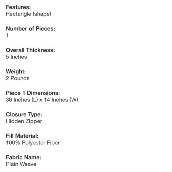 Hearth & Hand Plaid Oblong Lumbar Bed Pillow in Green/Cream 14×36 - Picture 9 of 13